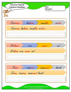 u sesi Grubu Çalışma Sayfaları